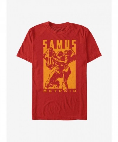 Extra Soft Nintendo Metroid T-Shirt in Red for Men