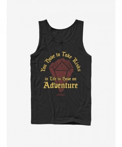 Disney Pixar Onward Adventure-Themed Unisex Tank Top - Black