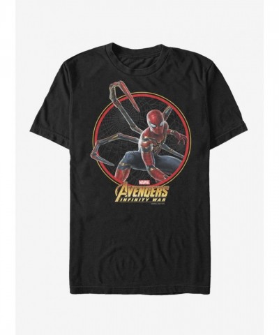 Marvel Iron Spider Man Men's Cotton T-Shirt - Black