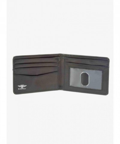 DC Comics Batman Men's Premium Vegan Leather Bifold Wallet with Vivid Action Poses