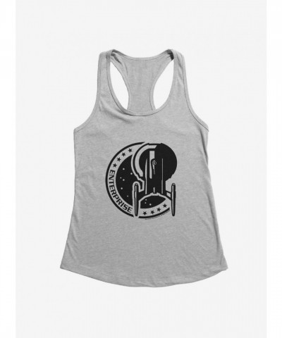 Star Trek Enterprise Logo Grey Tank Top for Girls
