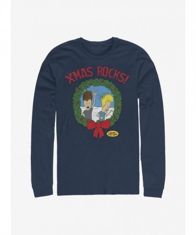 Beavis And Butt-Head Blue Long-Sleeve T-Shirt for Men