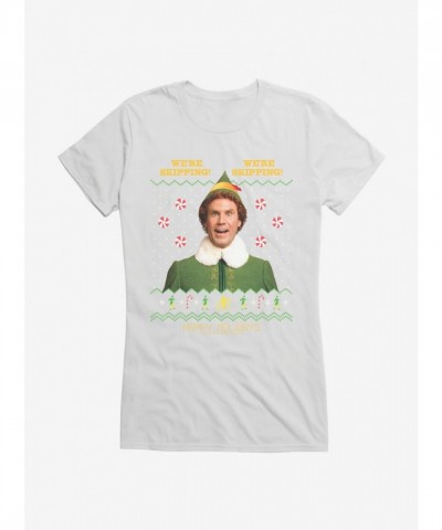 Elf Skipping Girls T-Shirt - Junior Sizes