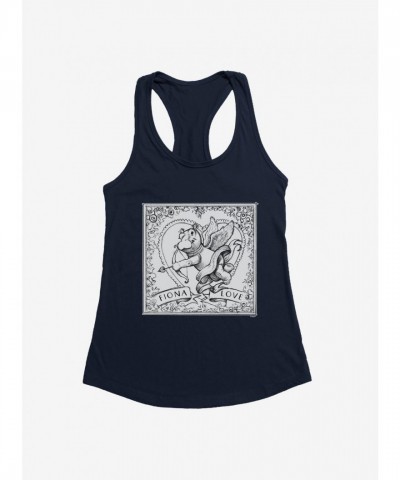 Fiona Hippo Valentine's Day Sketch Tank Top for Girls