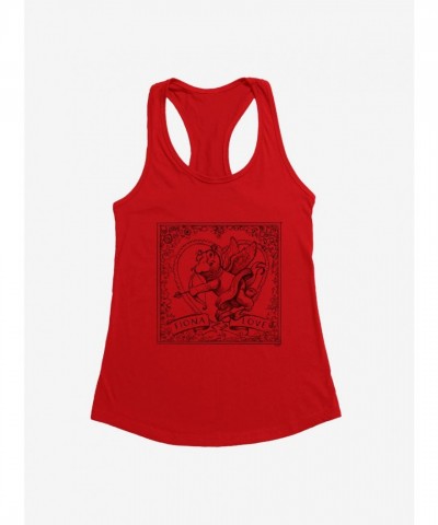 Fiona Hippo Valentine's Day Sketch Tank Top for Girls