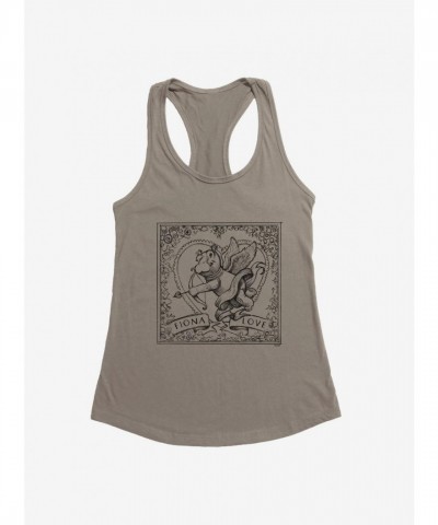 Fiona Hippo Valentine's Day Sketch Tank Top for Girls