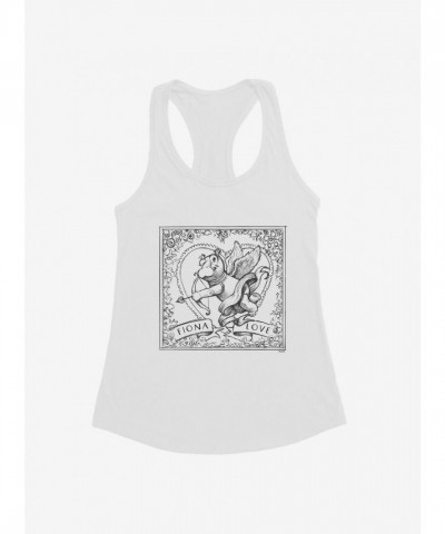 Fiona Hippo Valentine's Day Sketch Tank Top for Girls