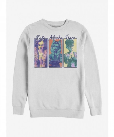 Star Wars Clone Wars Girl Gang Soft White Crew Sweatshirt
