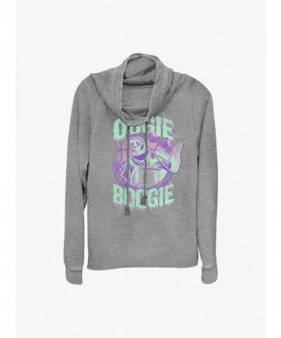 Disney Oogie Boogie Lightweight Cowl Neck Top - Grey Junior Size