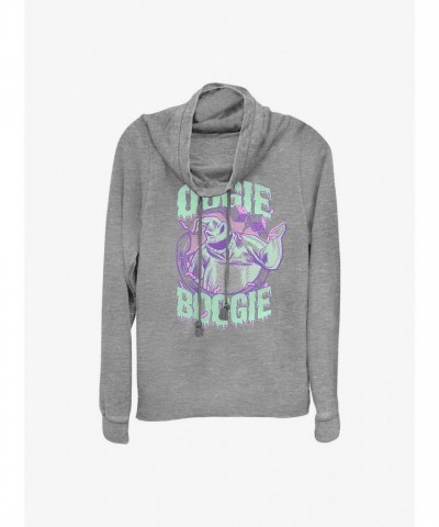Disney Oogie Boogie Lightweight Cowl Neck Top - Grey Junior Size
