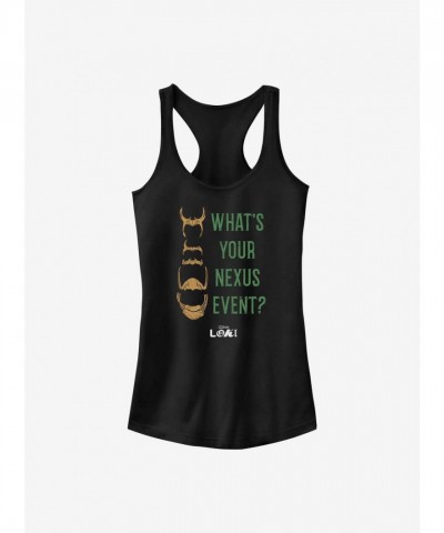 Marvel Girls' Loki Nexus Event Cotton Tank Top - Black