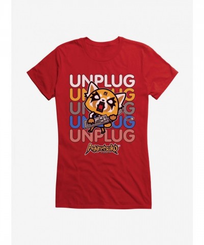Aggretsuko Girls Lightweight Cotton T-Shirt