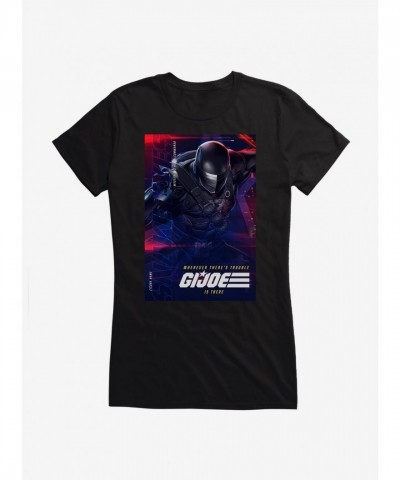 G.I. Joe Snake Eyes Girls T-Shirt - Lightweight Cotton Tee