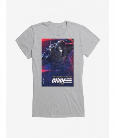 G.I. Joe Snake Eyes Girls T-Shirt - Lightweight Cotton Tee