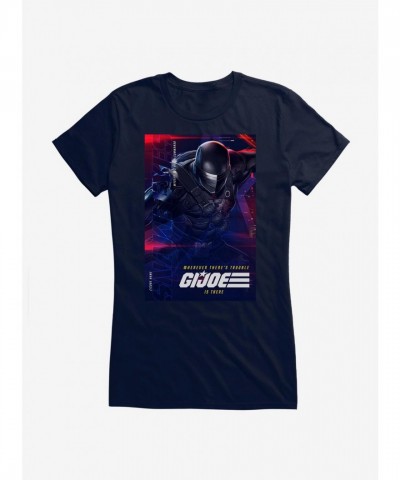 G.I. Joe Snake Eyes Girls T-Shirt - Lightweight Cotton Tee