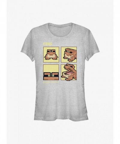 Minecraft Hoppin' Emotions Tee for Girls - Grey Comfort Fit