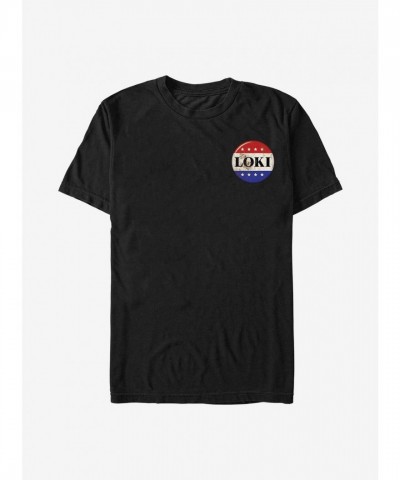 Marvel Loki Vote T-Shirt - Black Men's