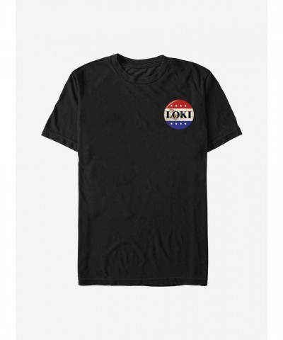 Marvel Loki Vote T-Shirt - Black Men's
