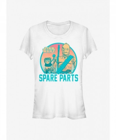 Star Wars Replacement Parts Girls T-Shirt - White