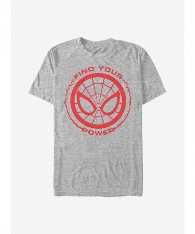 Marvel Unisex Grey Spider-Man Power T-Shirt