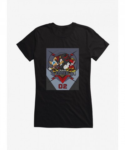 Sonic Team Dark Racing Fitted Tee for Girls