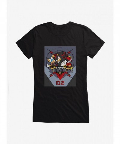 Sonic Team Dark Racing Fitted Tee for Girls