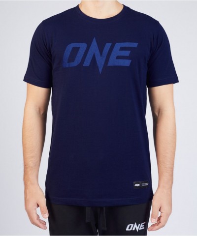 ONE Deep Navy Monotone Logo Tee for Men