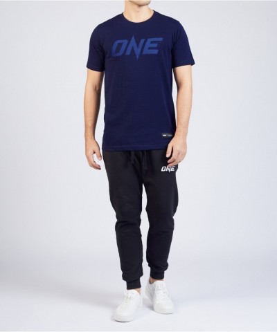 ONE Deep Navy Monotone Logo Tee for Men