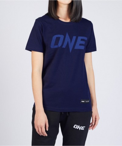 ONE Deep Navy Monotone Logo Tee for Men