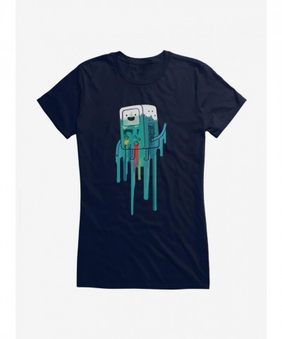Adventure Time BMO Artistic Print Junior Girls T-Shirt