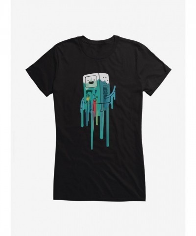 Adventure Time BMO Artistic Print Junior Girls T-Shirt
