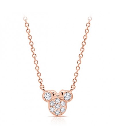 Minnie Mouse Icon CZ Necklace by CRISLU for Girls