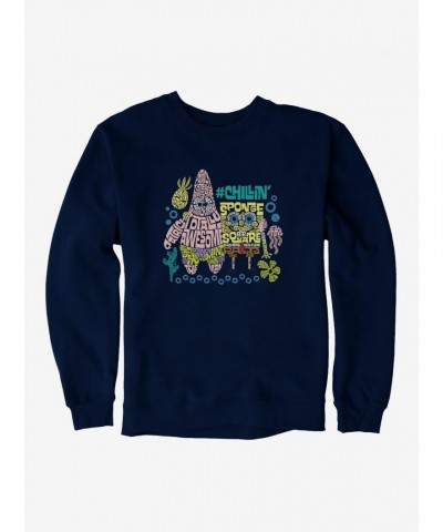 SpongeBob SquarePants Chillin' Script Unisex Sweatshirt