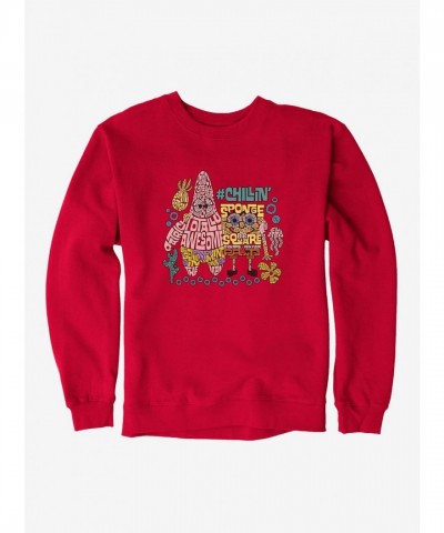SpongeBob SquarePants Chillin' Script Unisex Sweatshirt