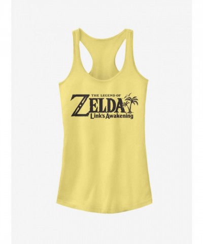 Nintendo Legend of Zelda Link's Awakening Yellow Girls Cotton Tank Top