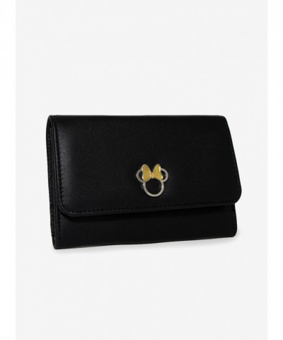 Disney Minnie Mouse Bow Foldover Wallet - Vegan Leather