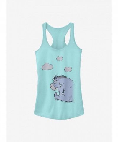 Disney Cloudy Eeyore Girls Cotton Tank Top - Blue