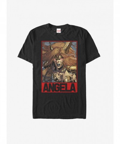 Marvel Angela Fury Black T-Shirt - Unisex Cotton Tee