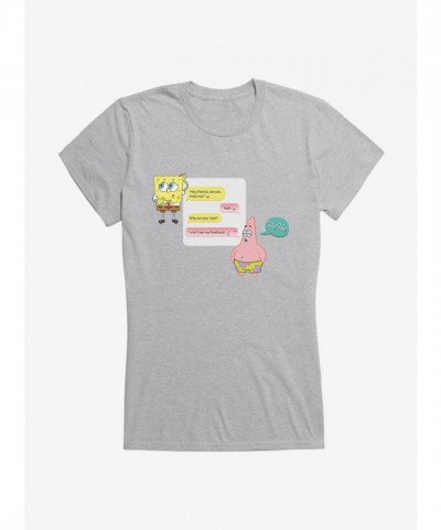 SpongeBob SquarePants Girls T-Shirt - Can't See My Forehead