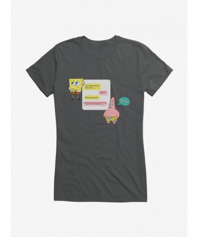 SpongeBob SquarePants Girls T-Shirt - Can't See My Forehead