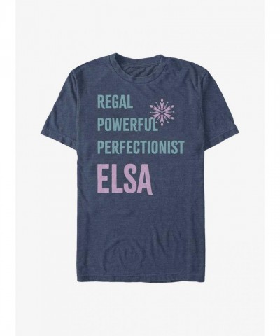 Disney Elsa T-Shirt for Men - Comfortable BLUE List Design