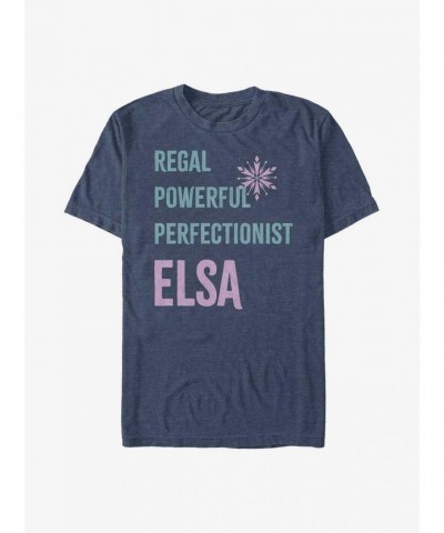 Disney Elsa T-Shirt for Men - Comfortable BLUE List Design