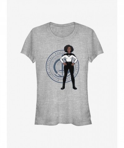 Marvel WandaVision T-Shirt for Girls - Grey Lightweight Cotton