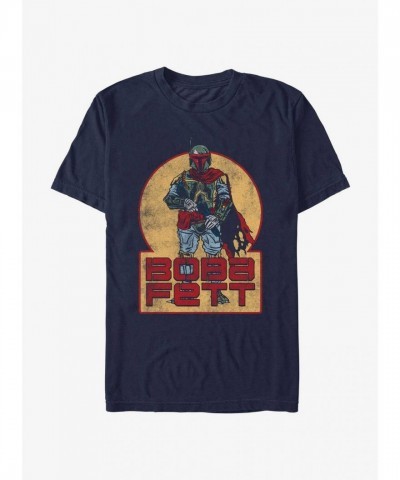 Star Wars Vintage Boba Fett T-Shirt - Unisex Blue