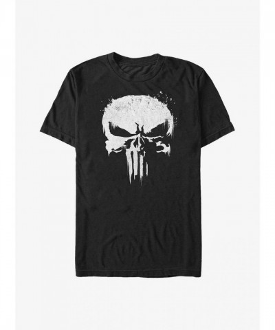 Marvel Punisher Skull Black Big & Tall T-Shirt for Men