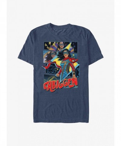 Marvel Ms. Marvel Embiggen Unisex T-Shirt - Blue