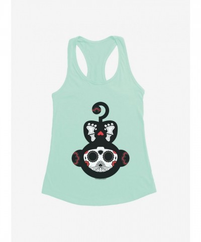 Skelanimals Marcy Day of the Dead Green Junior Girls Tank