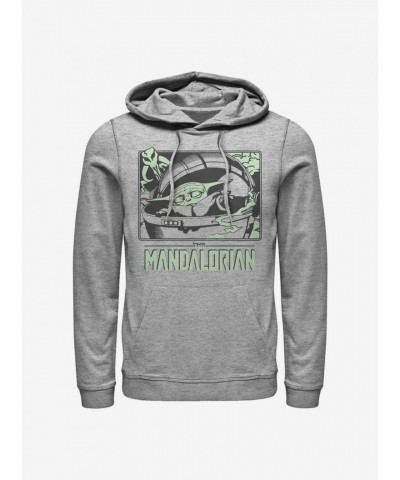 Grey Mandalorian Child Force Hand Hoodie for Men
