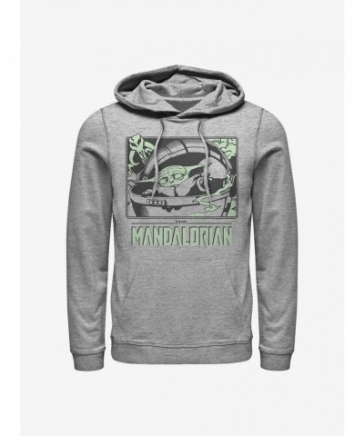 Grey Mandalorian Child Force Hand Hoodie for Men