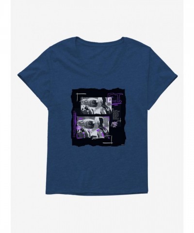 E.T. Script Comfortable Girls Scoop Neck Tee Plus Size